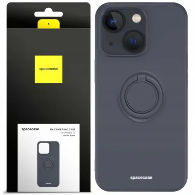 SPACECASE SILIKONSKI OVITEK OBROČ ZA IPHONE 13 ČRNA ZAŠČ