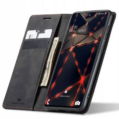 SPACECASE ETUI DENARNICA GALAXY S20 FE ČRNO USNJE