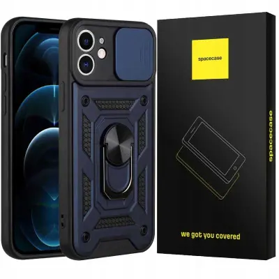SPACECASE OVITEK OVITEK ZA IPHONE 12 SC CAMRING MODRA
