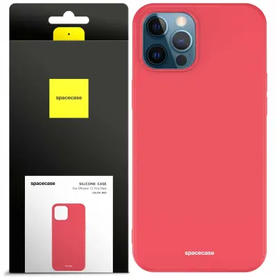 SILIKONSKI OVITEK SPACECASE ZA IPHONE 12 PRO MAX RDEČA ZAŠČITA