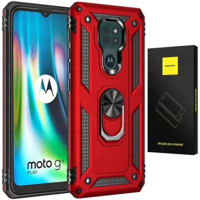 OVITEK SPACECASE RING NX ZA MOTOROLA G9 PLAY E7 PLUS RDEČ OVITEK