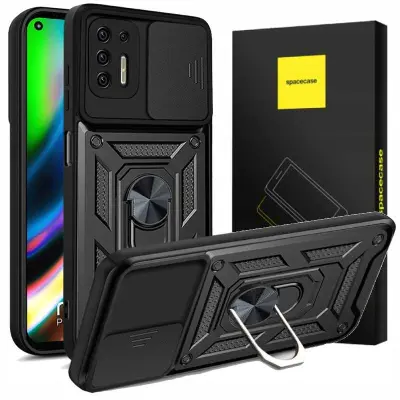 OVITEK SPACECASE ZA MOTOROLA MOTO G9 PLUS ČRN