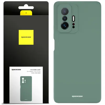 SILIKONSKI OVITEK SPACECASE ZA TELEFON XIAOMI 11T 11T PRO TEMNO ZELEN