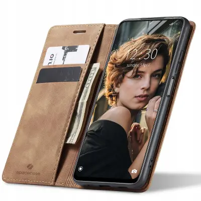 SPACECASE OVITEK DENARNICA ZA XIAOMI POCO M3 PRO REDMI NOTE 10 5G RJAVA
