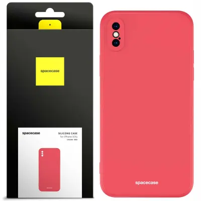 SILIKONSKI OVITEK SPACECASE ZA IPHONE X XS ZAŠČITNI OVITEK RDEČ
