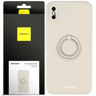 SPACECASE SILIKONSKI OVITEK RING ZA IPHONE X XS ZAŠČITNI OVITEK BONE