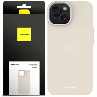 SILIKONSKI OVITEK SPACECASE ZA IPHONE 15 ZAŠČITA ZA TELEFON BONE