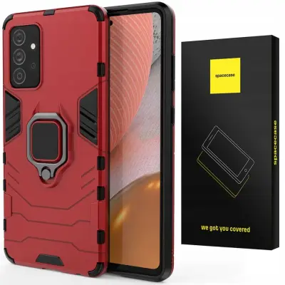 OVITEK SPACECASE CASE ZA SAMSUNG GALAXY A72 5G X-RING RDEČ