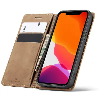 OVITEK SPACECASE DENARNICA ZA IPHONE 12 12 PRO SVETLO RJAV OVITEK
