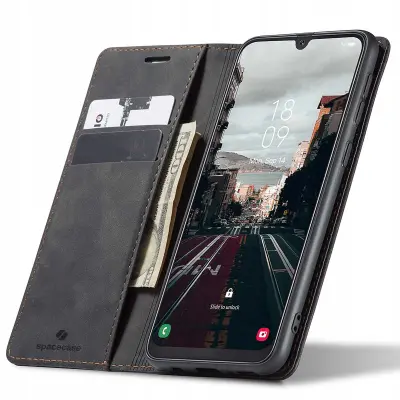 SPACECASE OVITEK DENARNICA ZA SAMSUNG GALAXY A50 ČRN