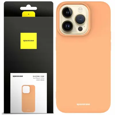 SPACECASE SILIKONSKI OVITEK ZA IPHONE 14 PRO MAX OVITEK ORANŽEN