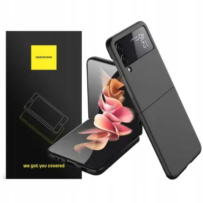 SPACECASE OVITEK PREKLOPNA ETUI ZA SAMSUNG GALAXY Z FLIP 4 ČRNA