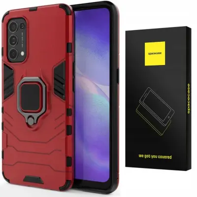 OVITEK SPACECASE X-RING CASE ZA TELEFON OPPO RENO 5 RDEČ