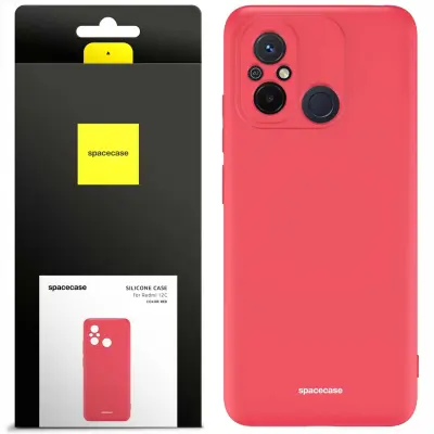 SILIKONSKI OVITEK SPACECASE ZA TELEFON XIAOMI REDMI 12C RDEČ