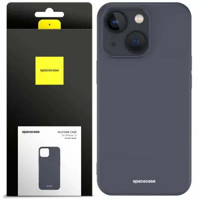 SILIKONSKI OVITEK SPACECASE ZA IPHONE 13 ČRN OVITEK