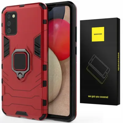 OVITEK SPACECASE CASE ZA SAMSUNG GALAXY A02S X-RING RDEČ