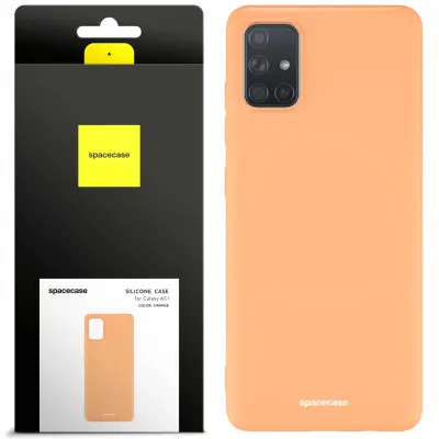 SILIKONSKI OVITEK SPACECASE ZA SAMSUNG GALAXY A51 ORANŽEN