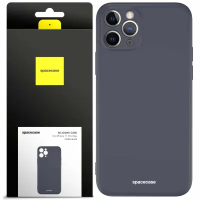 SILIKONSKI OVITEK SPACECASE ZA IPHONE 11 PRO MAX ČRN
