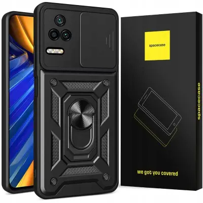 ETUI SPACECASE ZA POCO F4 CAMRING ČRN