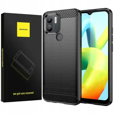 SPACECASE ETUI ZA POCO C50 ČRNI ZAŠČITNI KARBON