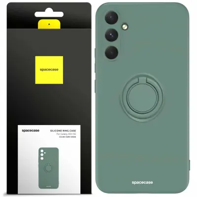 SPACECASE SILIKONSKI OVITEK OBROČ ZA SAMSUNG GALAXY A54 5G TEMNO ZELEN