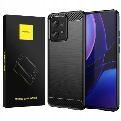 SPACECASE CARBON OVITEK ZA MOTOROLA EDGE 40 NEO BLACK CASE COVER