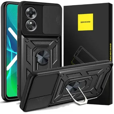 OVITEK SPACECASE ZA TELEFON OPPO A17 ČRN
