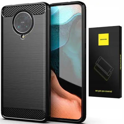 SPACECASE OVITEK CARBON COVER ZA POCO F2 PRO ČRN