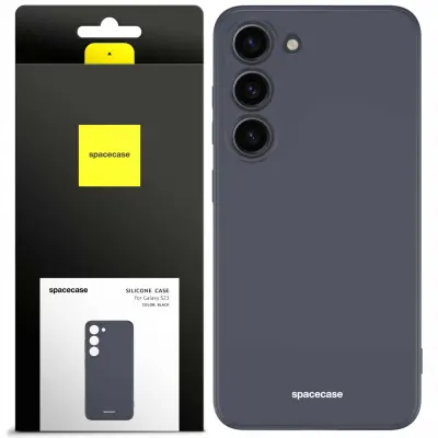 SPACECASE OVITEK SILIKONSKI OVITEK ZA GALAXY S23 ČRN