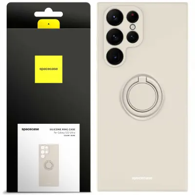 SPACECASE SILIKONSKI OVITEK OBROČ ZA SAMSUNG GALAXY S22 ULTRA BONE