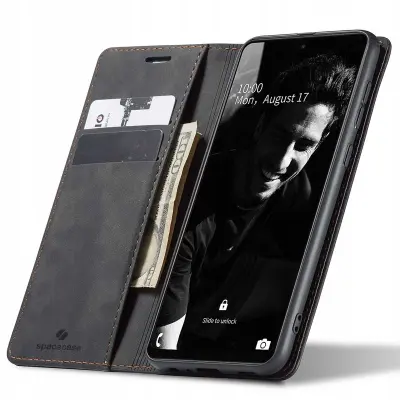 SPACECASE OVITEK DENARNICA ZA SAMSUNG GALAXY A72 5G ČRNA