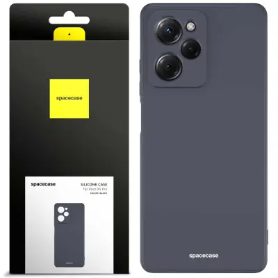 SILIKONSKI OVITEK SPACECASE ZA POCO X5 PRO 5G ČRN