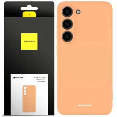 SPACECASE SILIKONSKI OVITEK GALAXY S23 OVITEK ZA SAMSUNG ORANŽEN