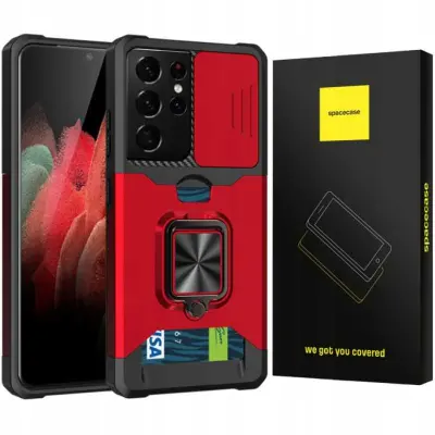 OVITEK SPACECASE ZA SAMSUNG GALAXY S21 ULTRA RDEČ