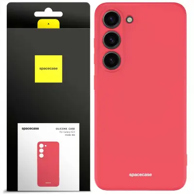 SPACECASE SILIKONSKI OVITEK GALAXY S23 ZA TELEFON SAMSUNG RDEČ