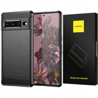 SPACECASE ETUI CARBON COVER GOOGLE PIXEL 7 PRO ČRN