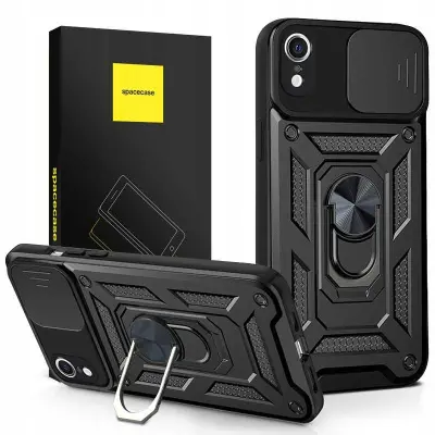 SPACECASE OVITEK CASE ZA IPHONE XR CAMRING ČRN