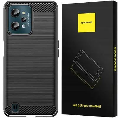 SPACECASE CASE CARBON COVER ZA REALME C31 ČRN