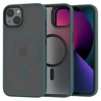 HIBRIDNI OVITEK SPACECASE ZA IPHONE 13 ZA MAGSAFE TEMNO ZELEN