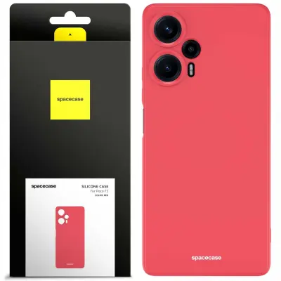 SILIKONSKI OVITEK SPACECASE ZA POCO F5 RDEČA POLOVIČNA ZAŠČ