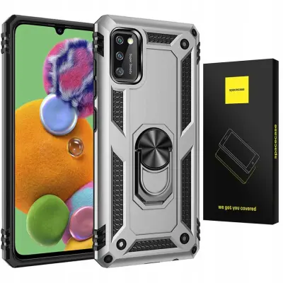 SPACECASE OVITEK RING NX OVITEK ZA SAMSUNG GALAXY A41 SREBRN