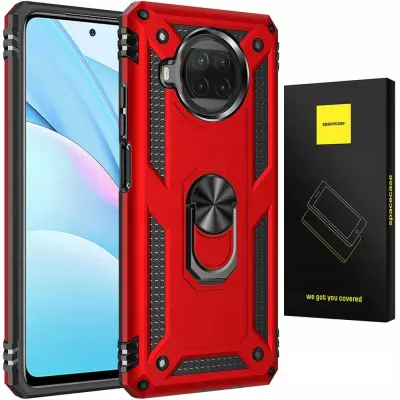 SPACECASE CASE RING COVER ZA XIAOMI MI 10T LITE RDEČ