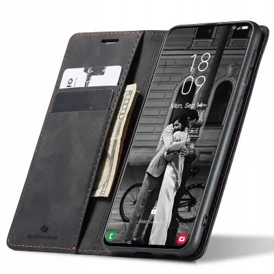SPACECASE OVITEK DENARNICA GALAXY S21 ČRNA ZA SAMSUNG S21