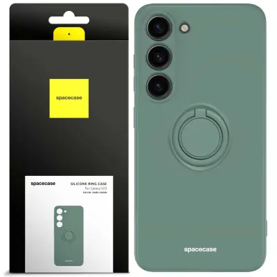 SPACECASE SILIKONSKI OVITEK OBROČ ZA SAMSUNG GALAXY S23 TEMNO ZELEN