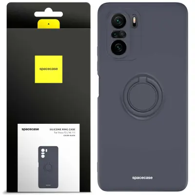 SPACECASE SILIKONSKI OVITEK ZA OBROČ POCO F3 MI 11I OVITEK ZA TELEFON ČRN