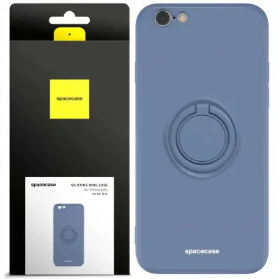 SPACECASE SILIKONSKI OVITEK OBROČ ZA IPHONE 6 6S MODER