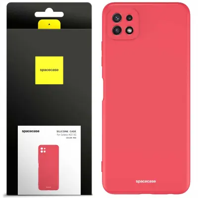 SILIKONSKI OVITEK SPACECASE ZA SAMSUNG GALAXY A22 5G RDEČ