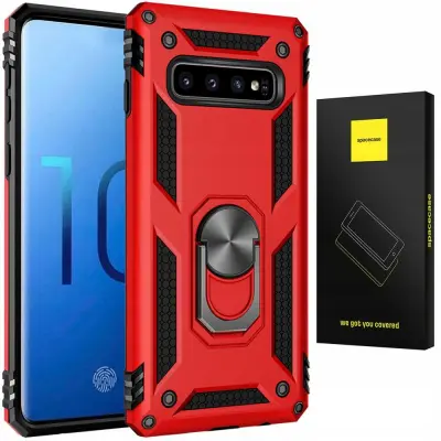 OVITEK SPACECASE CASE RING NX ZA SAMSUNG GALAXY S10 RDEČ