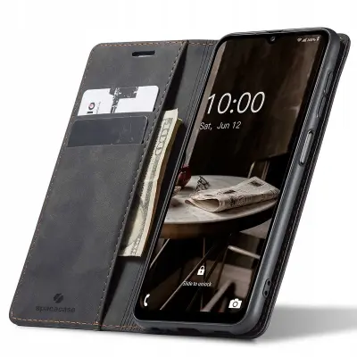 SPACECASE OVITEK DENARNICA ZA SAMSUNG GALAXY A14 5G ČRN