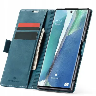 SPACECASE OVITEK DENARNICA ZA SAMSUNG GALAXY NOTE 20 MODRA